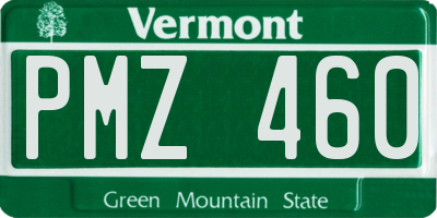 VT license plate PMZ460