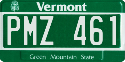 VT license plate PMZ461