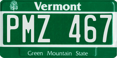 VT license plate PMZ467