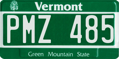VT license plate PMZ485