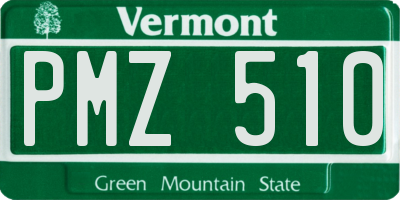 VT license plate PMZ510