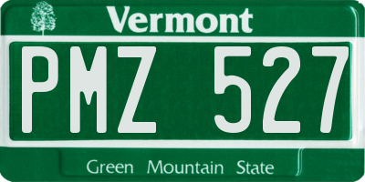 VT license plate PMZ527