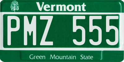 VT license plate PMZ555