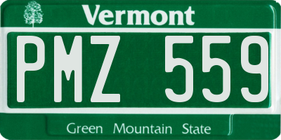 VT license plate PMZ559