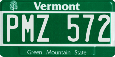 VT license plate PMZ572