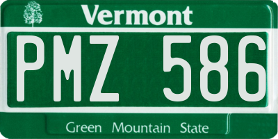 VT license plate PMZ586