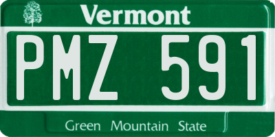 VT license plate PMZ591