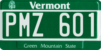 VT license plate PMZ601