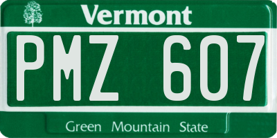 VT license plate PMZ607
