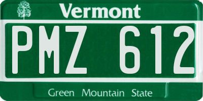 VT license plate PMZ612