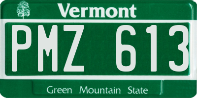 VT license plate PMZ613