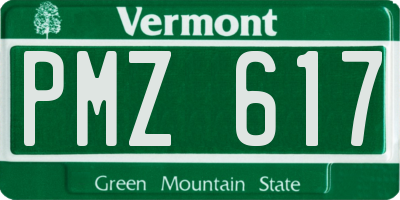 VT license plate PMZ617