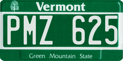 VT license plate PMZ625