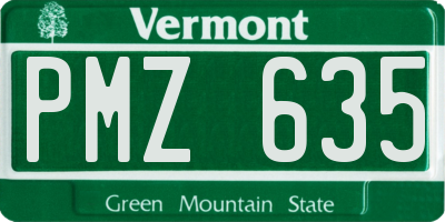 VT license plate PMZ635