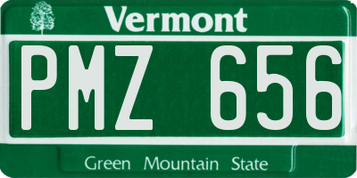 VT license plate PMZ656