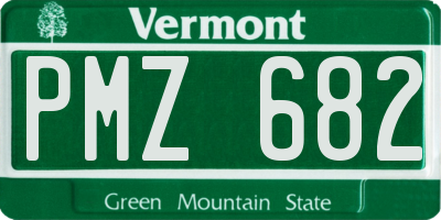 VT license plate PMZ682