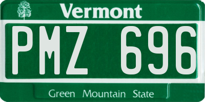 VT license plate PMZ696
