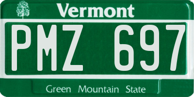 VT license plate PMZ697