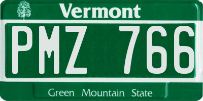 VT license plate PMZ766