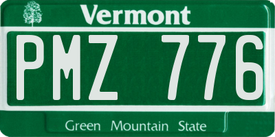 VT license plate PMZ776