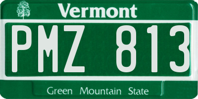 VT license plate PMZ813