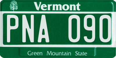 VT license plate PNA090