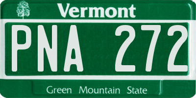 VT license plate PNA272