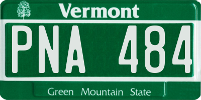 VT license plate PNA484