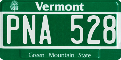 VT license plate PNA528