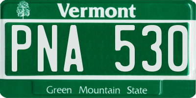 VT license plate PNA530