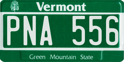VT license plate PNA556