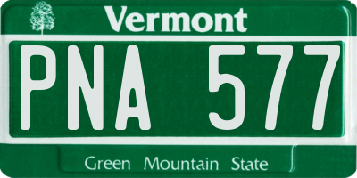 VT license plate PNA577
