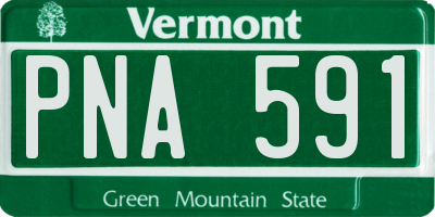 VT license plate PNA591