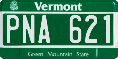 VT license plate PNA621