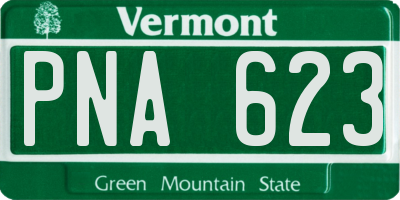 VT license plate PNA623