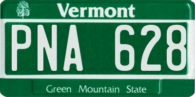 VT license plate PNA628