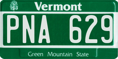 VT license plate PNA629