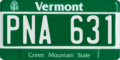 VT license plate PNA631