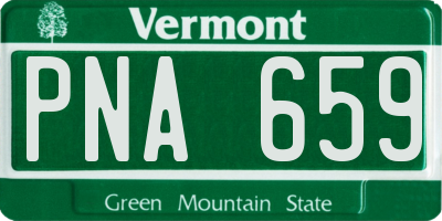 VT license plate PNA659