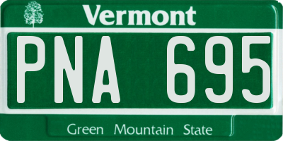 VT license plate PNA695