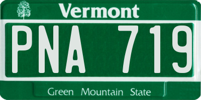 VT license plate PNA719