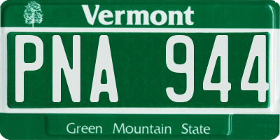VT license plate PNA944