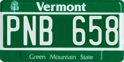 VT license plate PNB658