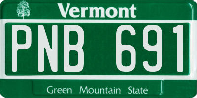 VT license plate PNB691