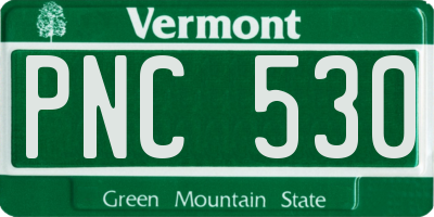 VT license plate PNC530