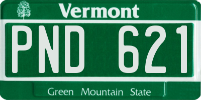 VT license plate PND621