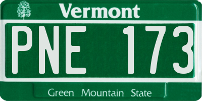 VT license plate PNE173