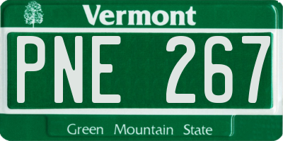 VT license plate PNE267