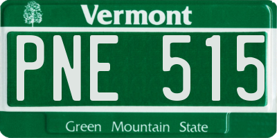 VT license plate PNE515