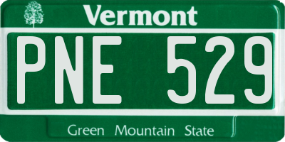 VT license plate PNE529